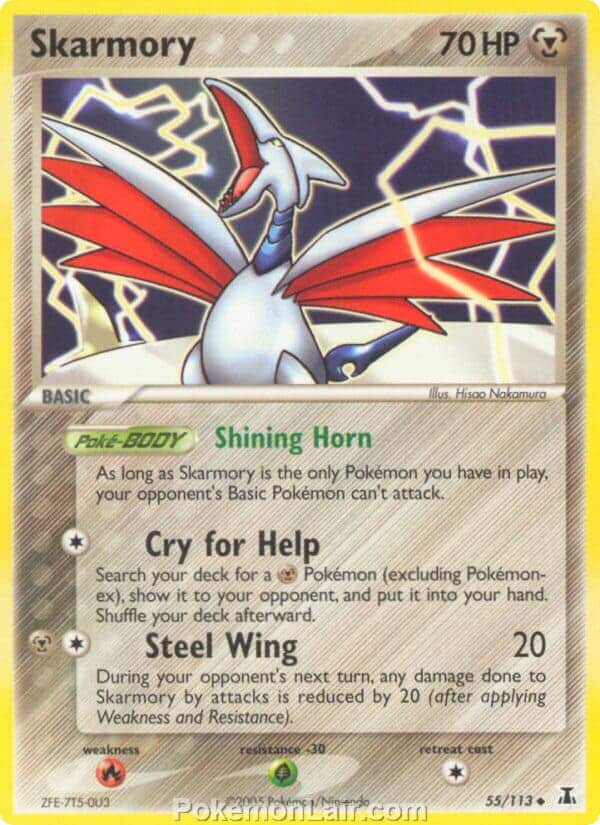 2005 Pokemon Trading Card Game EX Delta Species Price List 55 Skarmory