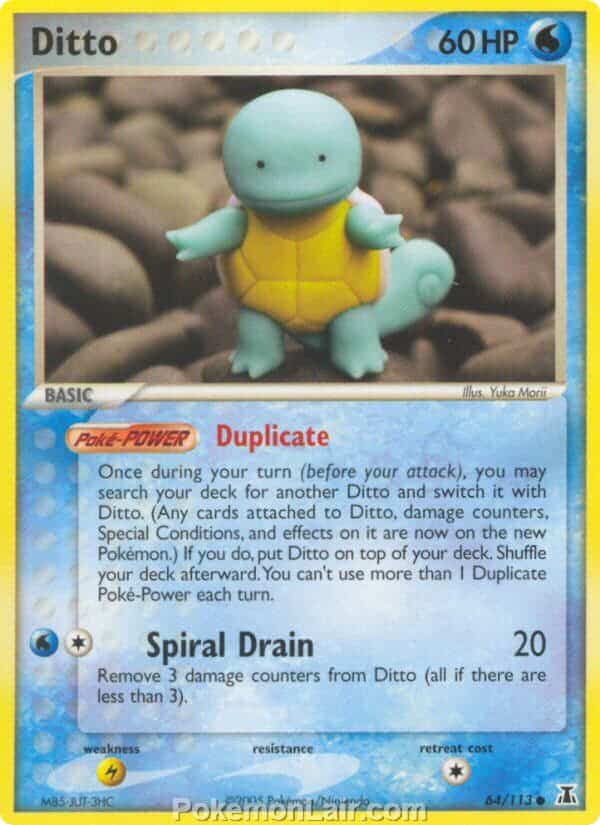 2005 Pokemon Trading Card Game EX Delta Species Set 64 Ditto