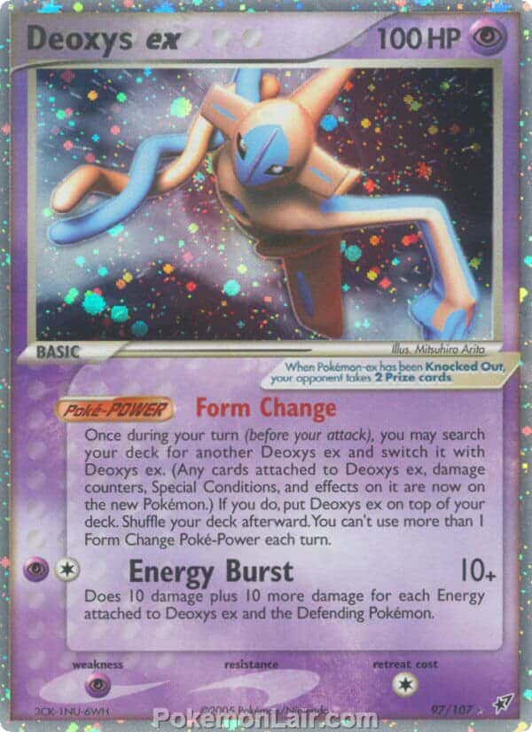 2005 Pokemon Trading Card Game EX Deoxys Price List 97 Deoxys EX