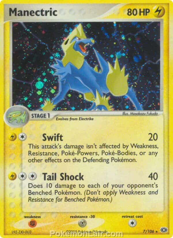 2005 Pokemon Trading Card Game EX Emerald Price List 7 Manectric