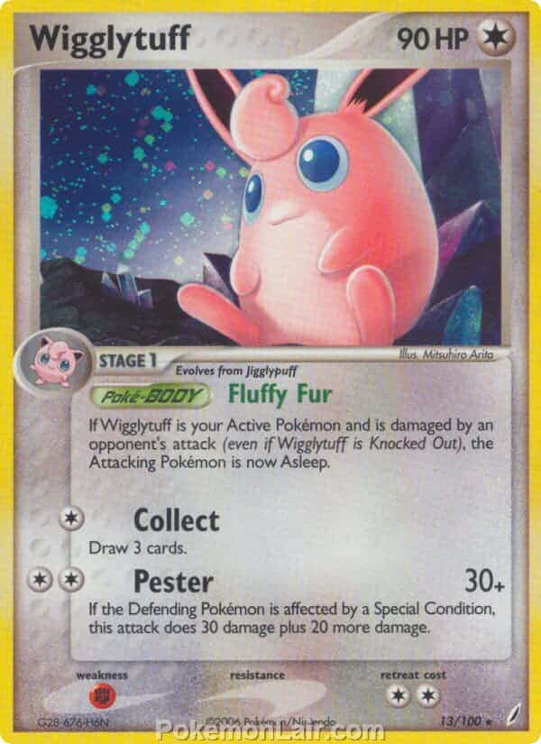 2006 Pokemon Trading Card Game EX Crystal Guardians Set 13 Wigglytuff