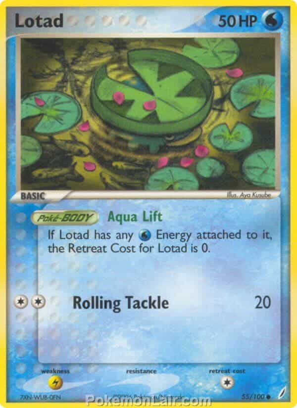 2006 Pokemon Trading Card Game EX Crystal Guardians Set 55 Lotad