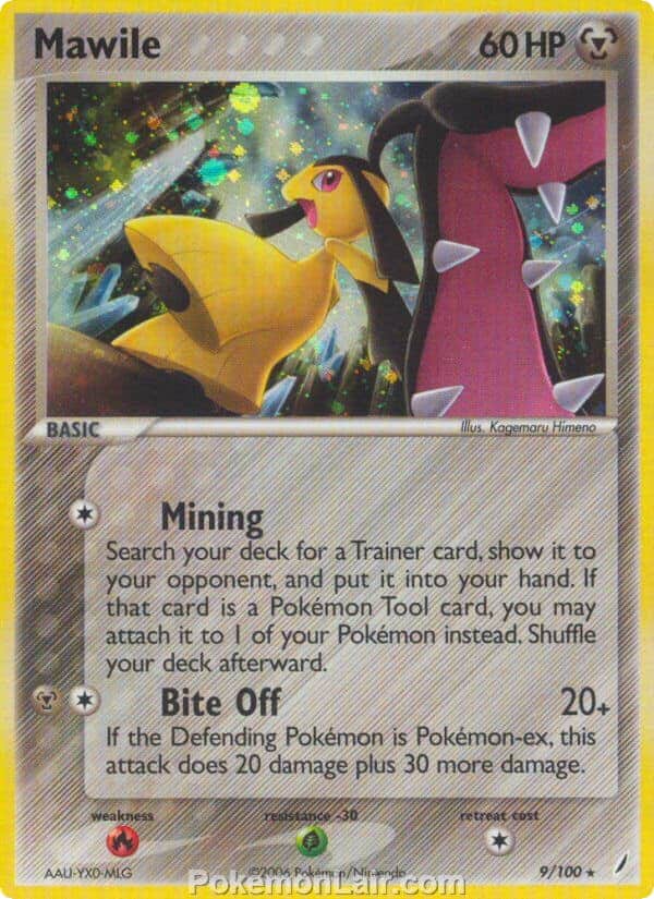 2006 Pokemon Trading Card Game EX Crystal Guardians Set 9 Mawile