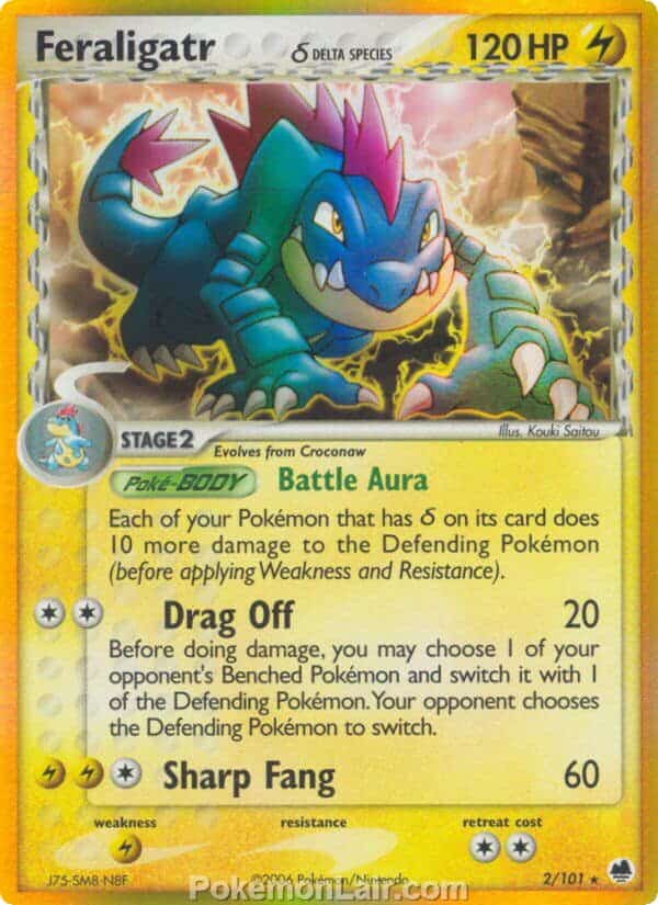 2006 Pokemon Trading Card Game EX Dragon Frontiers Price List – 2 Feraligatr Delta Species