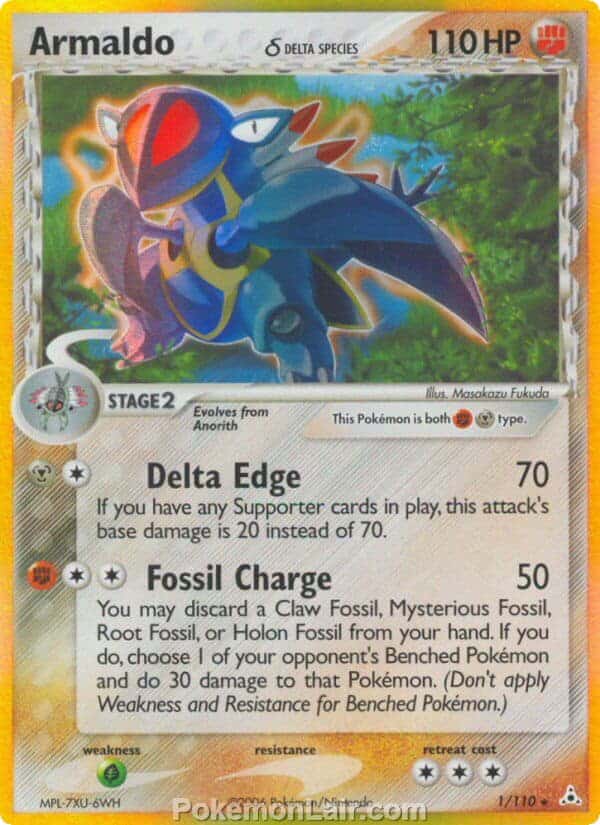 2006 Pokemon Trading Card Game EX Holon Phantoms Price List 1 Armaldo Delta Species