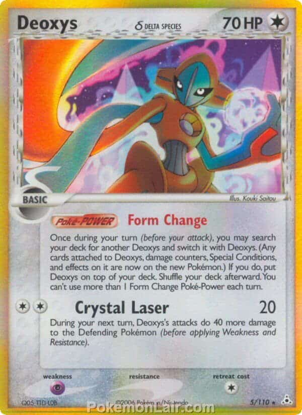 2006 Pokemon Trading Card Game EX Holon Phantoms Price List 5 Deoxys Delta Species