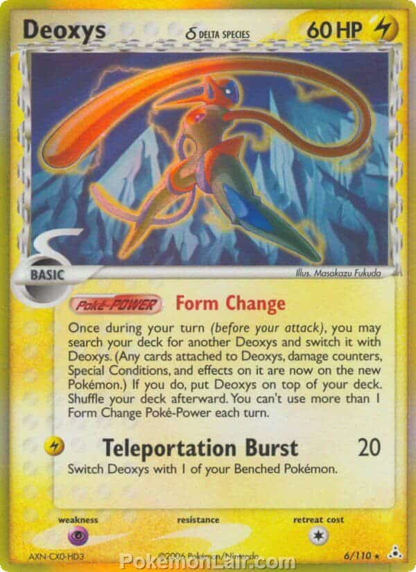 2006 Pokemon Trading Card Game EX Holon Phantoms Price List 6 Deoxys Delta Species