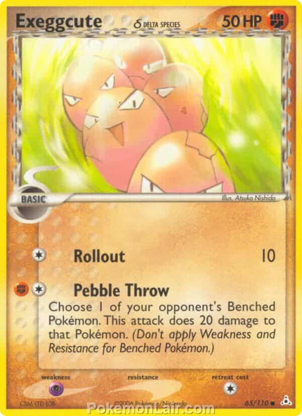 2006 Pokemon Trading Card Game EX Holon Phantoms Price List 65 Exeggcute Delta Species