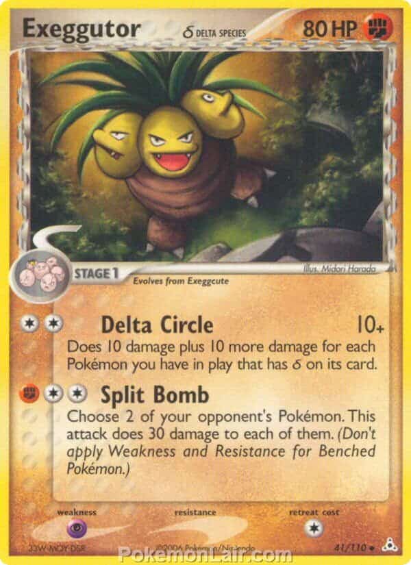 2006 Pokemon Trading Card Game EX Holon Phantoms Set 41 Exeggutor Delta Species