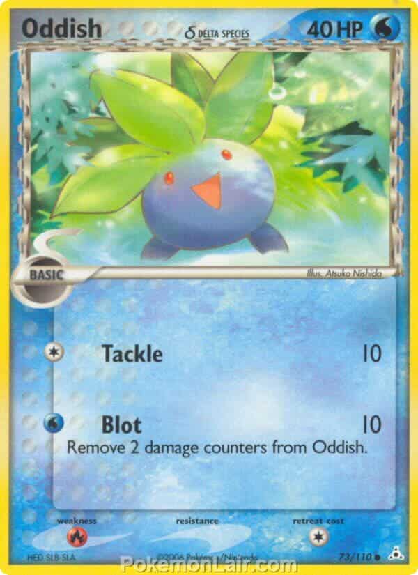 2006 Pokemon Trading Card Game EX Holon Phantoms Set 73 Oddish Delta Species