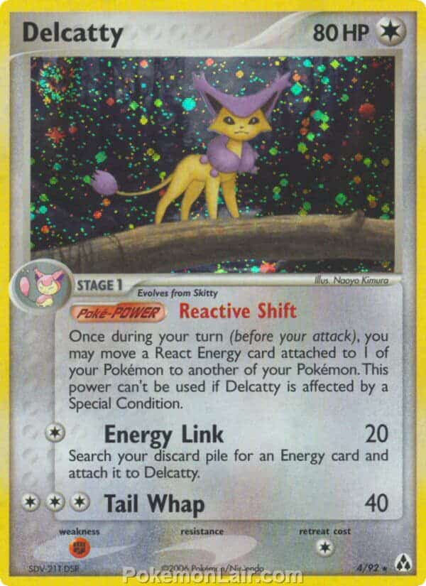 2006 Pokemon Trading Card Game EX Legend Maker Price List 4 Delcatty