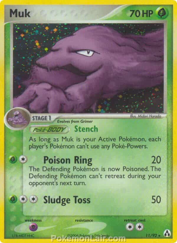 2006 Pokemon Trading Card Game EX Legend Maker Set 11 Muk