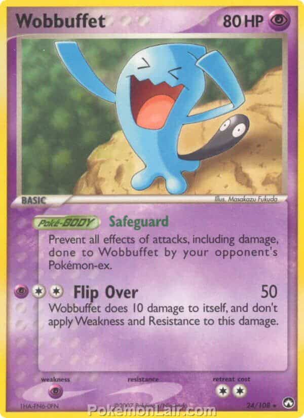 2007 Pokemon Trading Card Game EX Power Keepers Set – 24 Wobbuffet