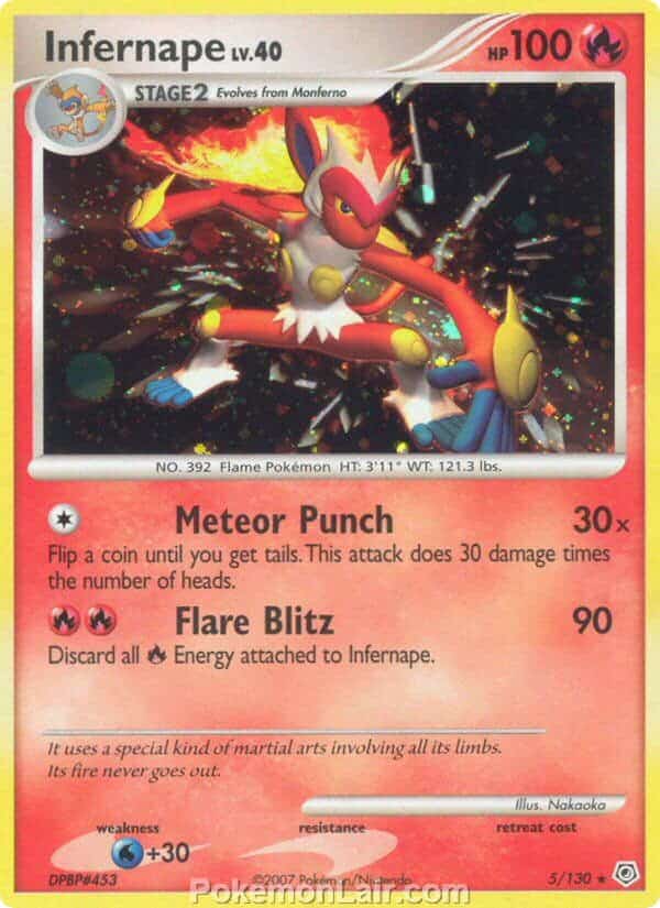 2007 Pokemon Trading Card Game Diamond and Pearl Base Price List – 5 Infernape