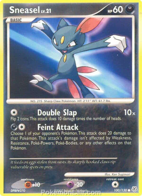 2007 Pokemon Trading Card Game Diamond and Pearl Base Set – 100 Sneasel