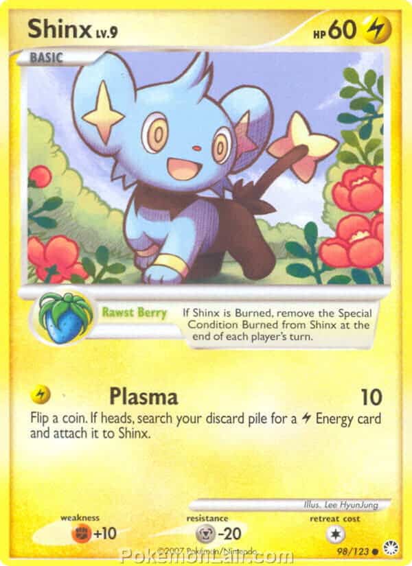 2007 Pokemon Trading Card Game Diamond and Pearl Mysterious Treasures Set – 98 Shinx