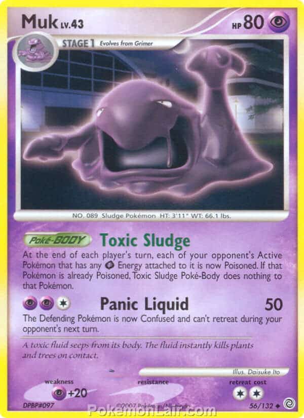 2007 Pokemon Trading Card Game Diamond and Pearl Secret Wonders Price List – 56 Muk