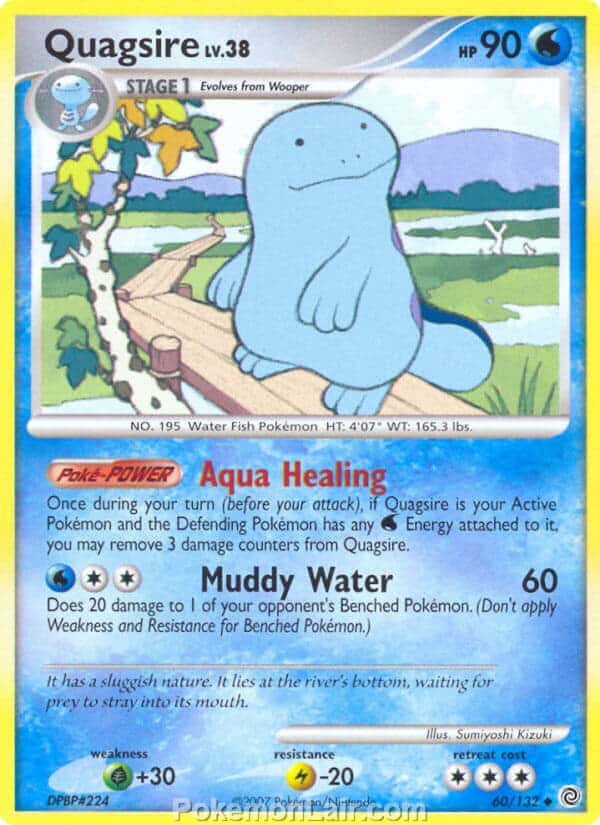 2007 Pokemon Trading Card Game Diamond and Pearl Secret Wonders Price List – 60 Quagsire