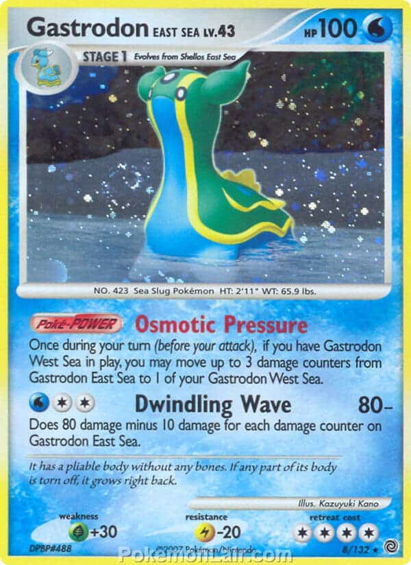 2007 Pokemon Trading Card Game Diamond and Pearl Secret Wonders Price List – 8 Gastrodon East Sea