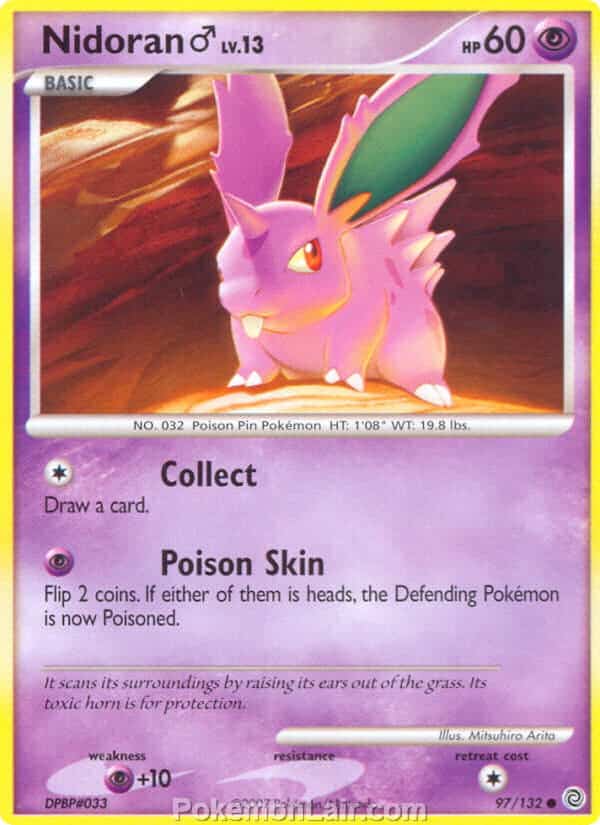 2007 Pokemon Trading Card Game Diamond and Pearl Secret Wonders Price List – 97 Nidoran