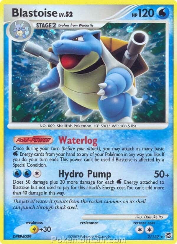 2007 Pokemon Trading Card Game Diamond and Pearl Secret Wonders Set – 2 Blastoise