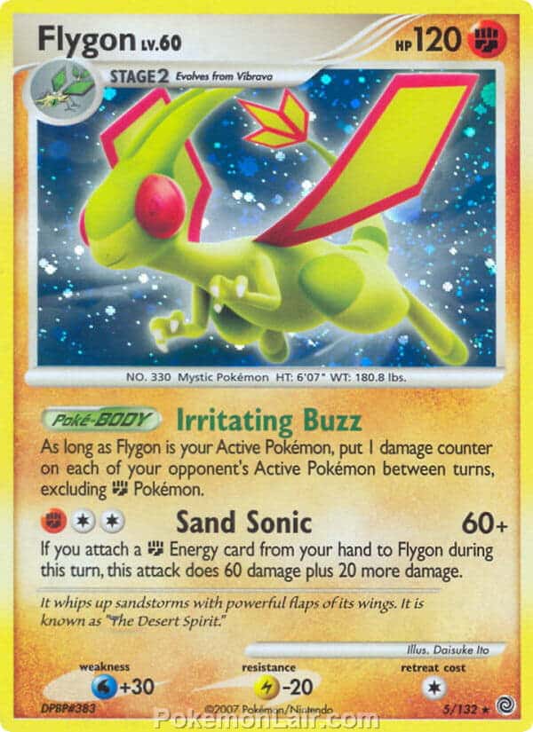 2007 Pokemon Trading Card Game Diamond and Pearl Secret Wonders Set – 5 Flygon