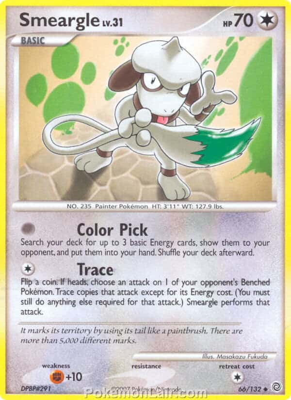 2007 Pokemon Trading Card Game Diamond and Pearl Secret Wonders Set – 66 Smeargle