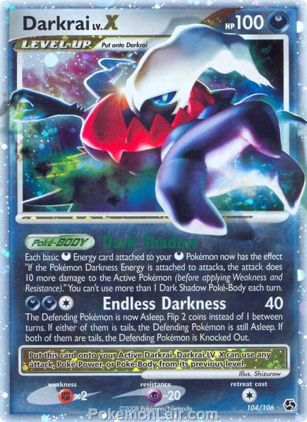 2008 Pokemon Trading Card Game Diamond and Pearl Great Encounters Price List – 104 Darkrai