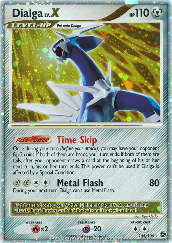 2008 Pokemon Trading Card Game Diamond and Pearl Great Encounters Price List – 105 Dialga