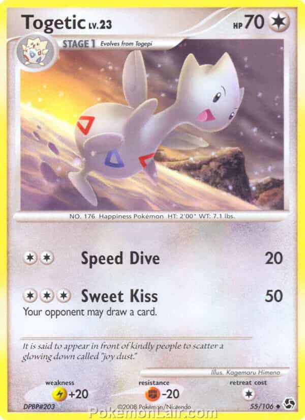 2008 Pokemon Trading Card Game Diamond and Pearl Great Encounters Price List – 55 Togetic