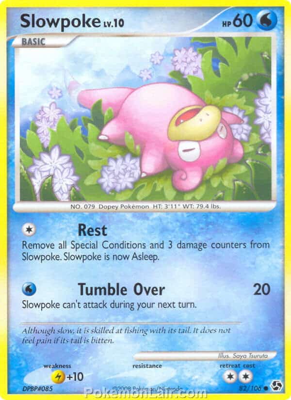 2008 Pokemon Trading Card Game Diamond and Pearl Great Encounters Price List – 82 Slowpoke