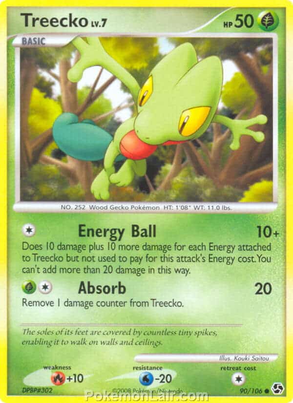 2008 Pokemon Trading Card Game Diamond and Pearl Great Encounters Price List – 90 Treecko