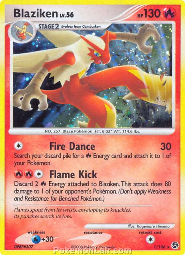 2008 Pokemon Trading Card Game Diamond and Pearl Great Encounters Set – 1 Blaziken