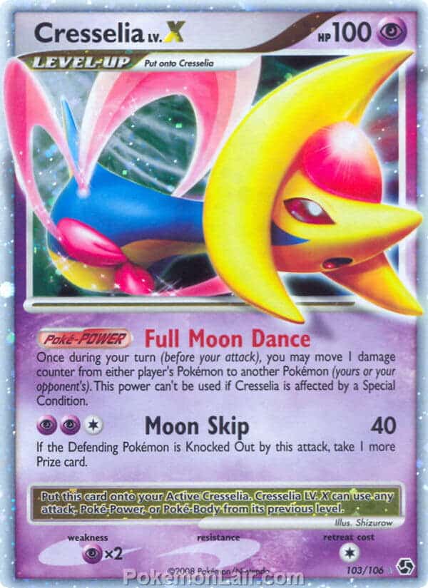 2008 Pokemon Trading Card Game Diamond and Pearl Great Encounters Set – 103 Cresselia