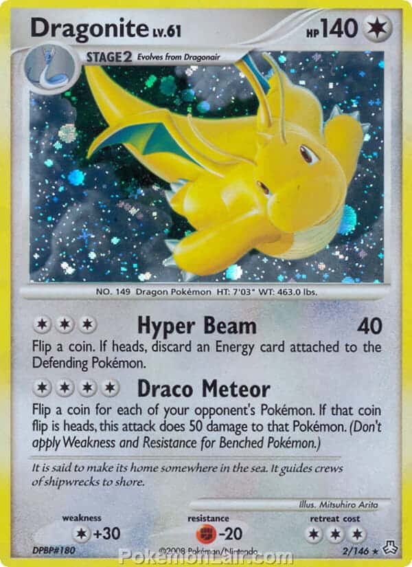 2008 Pokemon Trading Card Game Diamond and Pearl Legends Awakened Price List – 2 Dragonite