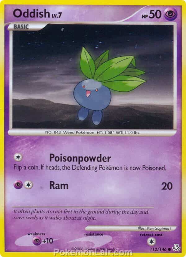 2008 Pokemon Trading Card Game Diamond and Pearl Legends Awakened Set – 112 Oddish