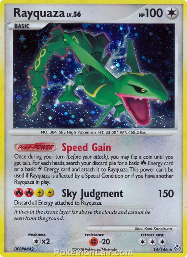 2008 Pokemon Trading Card Game Diamond and Pearl Legends Awakened Set – 14 Rayquaza