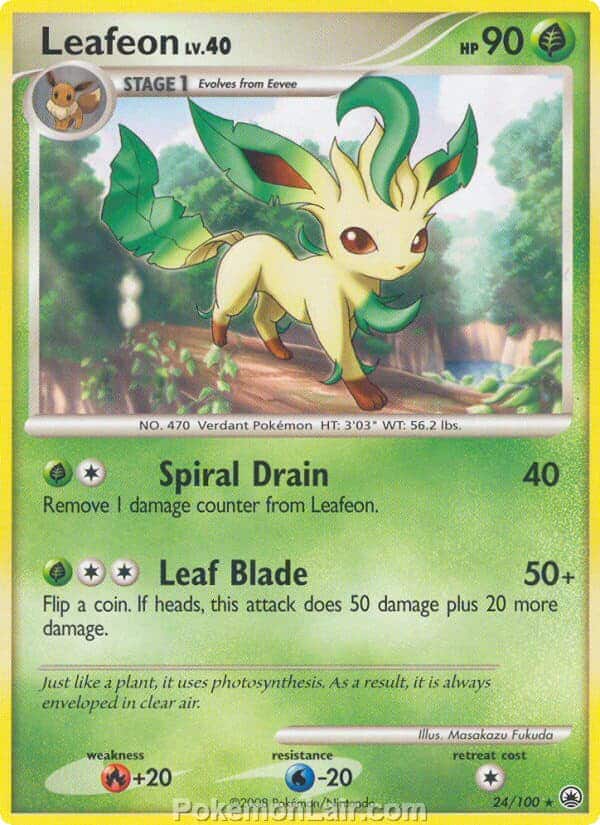 2008 Pokemon Trading Card Game Diamond and Pearl Majestic Dawn Price List – 24 Leafeon