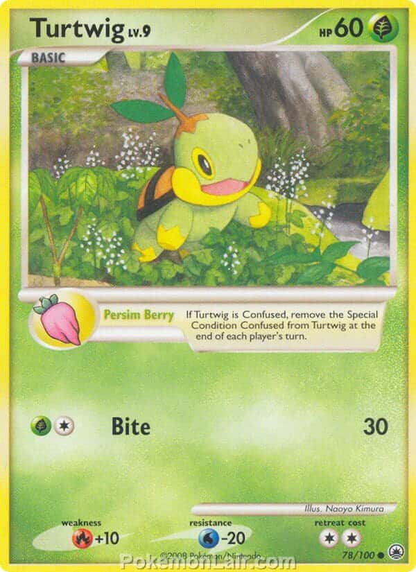 2008 Pokemon Trading Card Game Diamond and Pearl Majestic Dawn Price List – 78 Turtwig