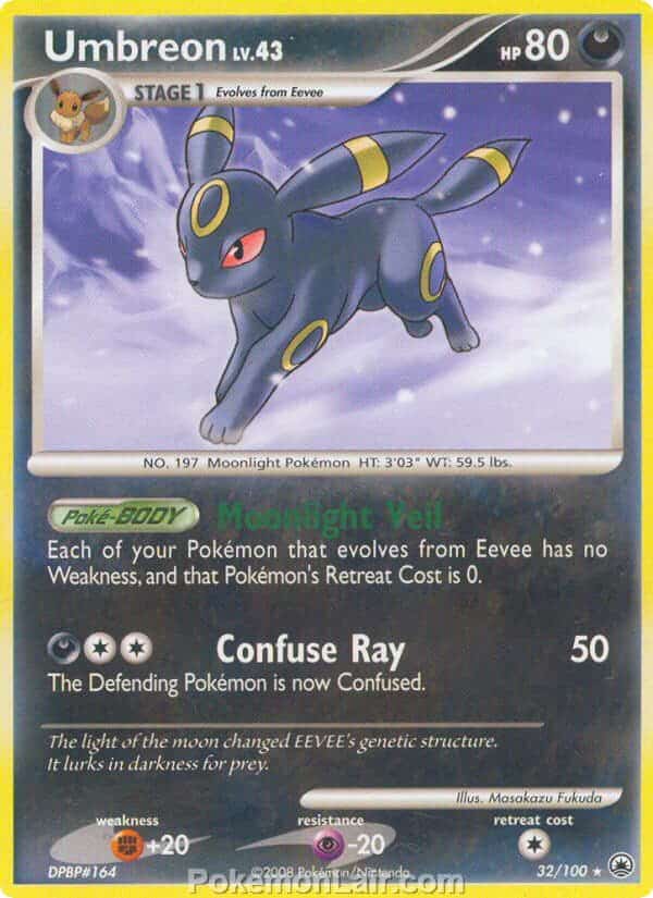 2008 Pokemon Trading Card Game Diamond and Pearl Majestic Dawn Set – 32 Umbreon