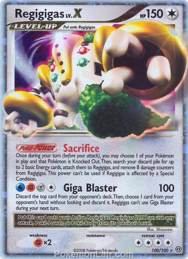 2008 Pokemon Trading Card Game Diamond and Pearl Stormfront Price List – 100 Regigigas