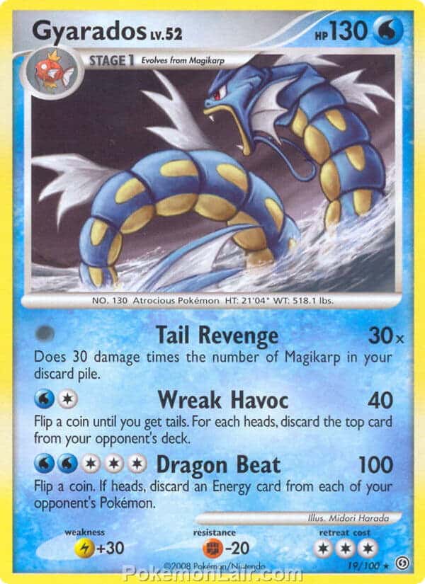 2008 Pokemon Trading Card Game Diamond and Pearl Stormfront Set – 19 Gyarados