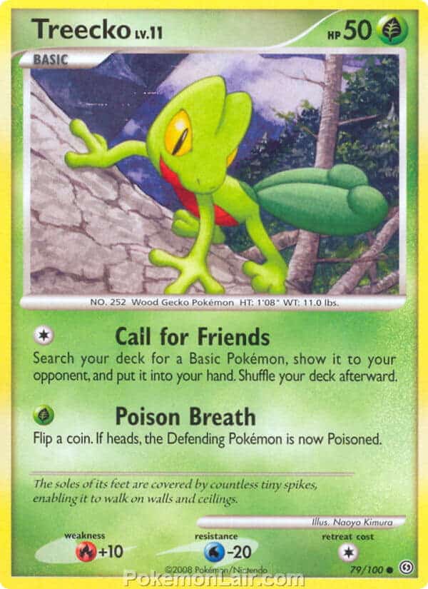 2008 Pokemon Trading Card Game Diamond and Pearl Stormfront Set – 79 Treecko