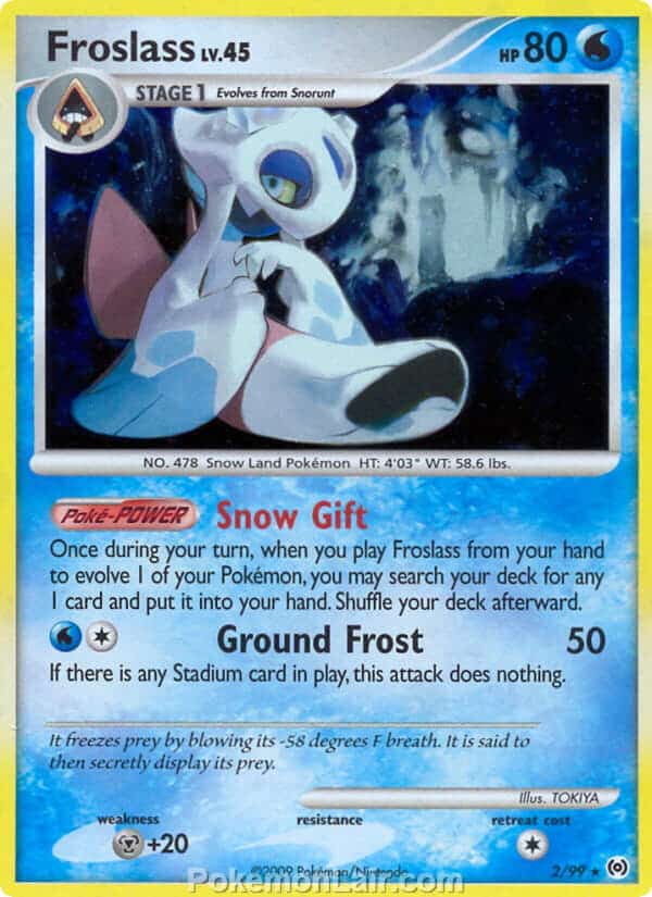 2009 Pokemon Trading Card Game Platinum Arceus Price List – 2 Froslass