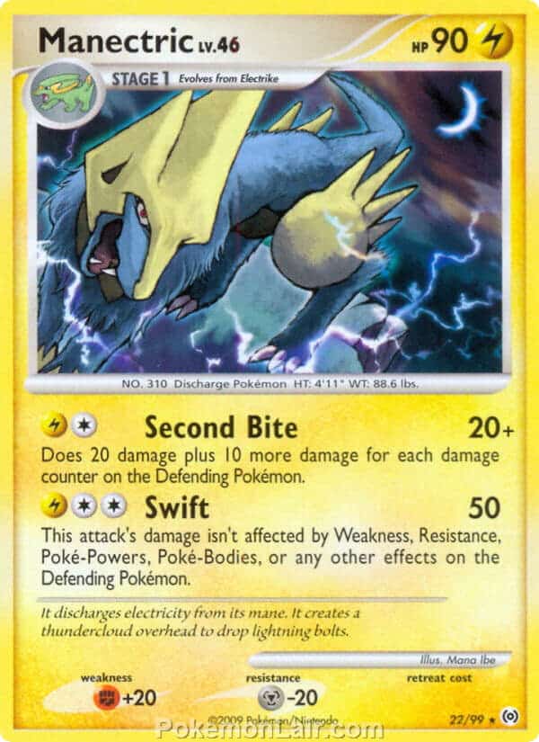 2009 Pokemon Trading Card Game Platinum Arceus Price List – 22 Manectric