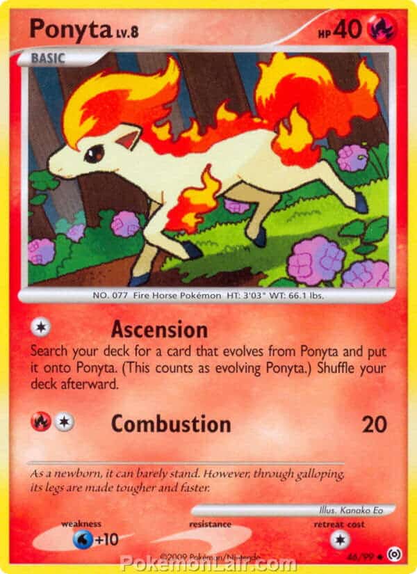 2009 Pokemon Trading Card Game Platinum Arceus Price List – 46 Ponyta