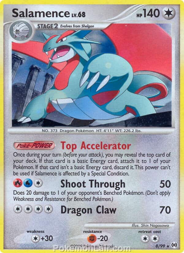 2009 Pokemon Trading Card Game Platinum Arceus Price List – 8 Salamence