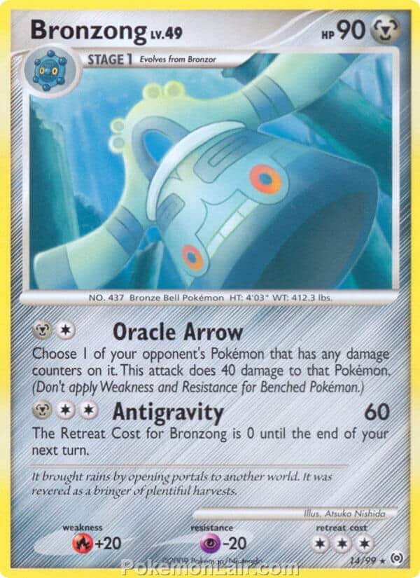 2009 Pokemon Trading Card Game Platinum Arceus Set – 14 Bronzong