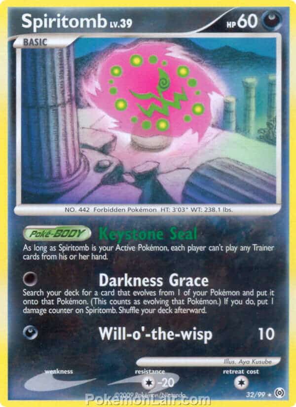 2009 Pokemon Trading Card Game Platinum Arceus Set – 32 Spiritomb