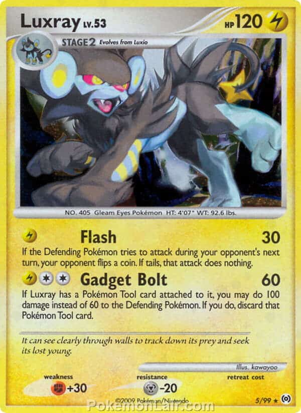 2009 Pokemon Trading Card Game Platinum Arceus Set – 5 Luxray